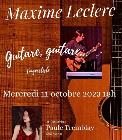 Soirée guitare avec Maxime Leclerc